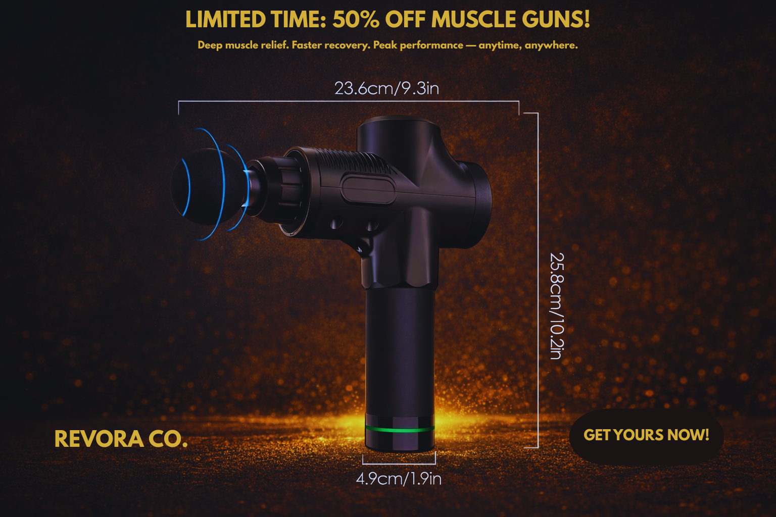 Professional Deep Tissue Recovery System - 6 Speed & 30 Speed Models for Muscle Relief